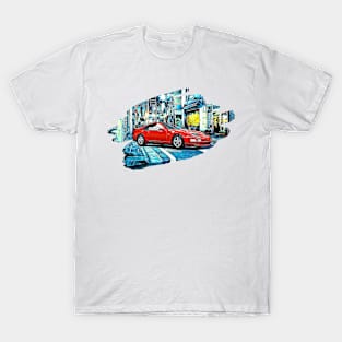 300zx Tokyo Night Print T-Shirt